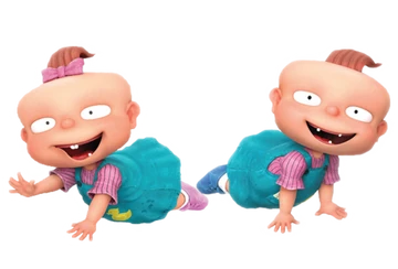 Phil or Lil of Rugrats Crossword