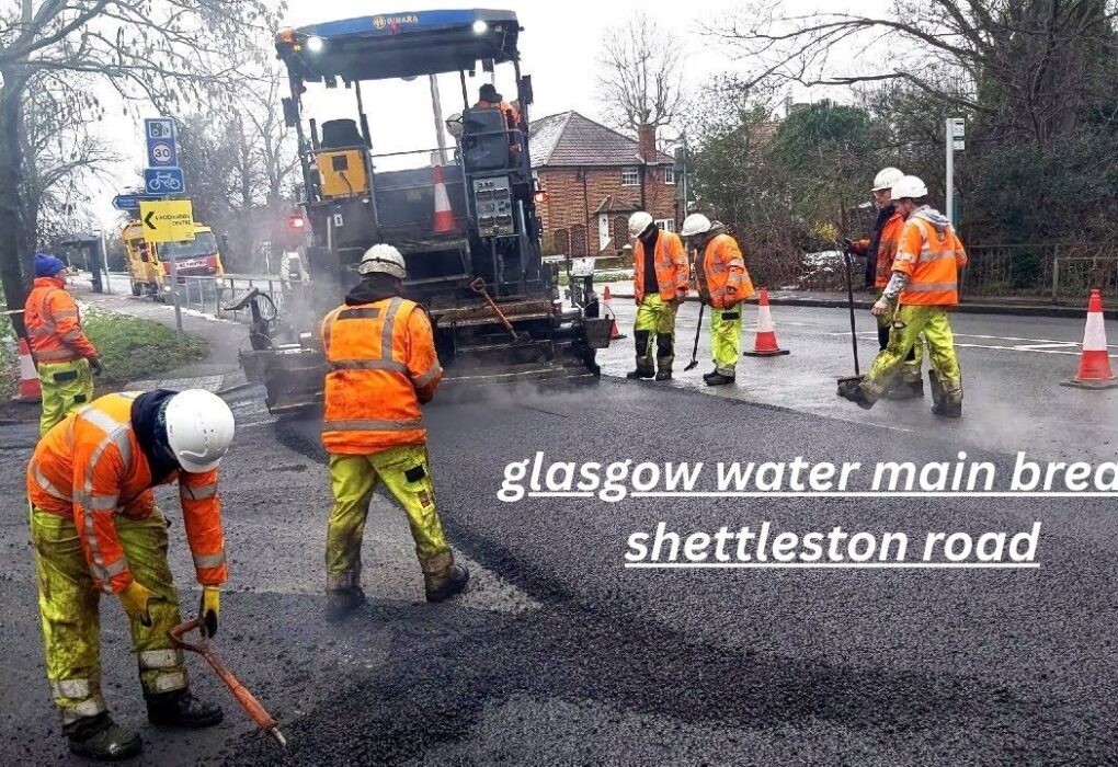 glasgow water main break shettleston road