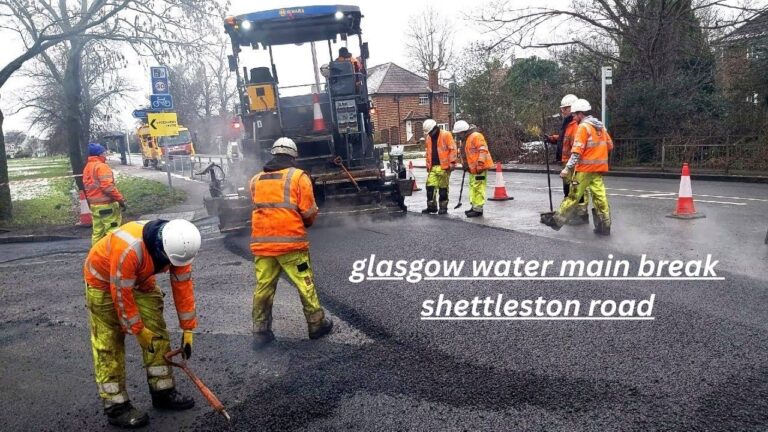 glasgow water main break shettleston road