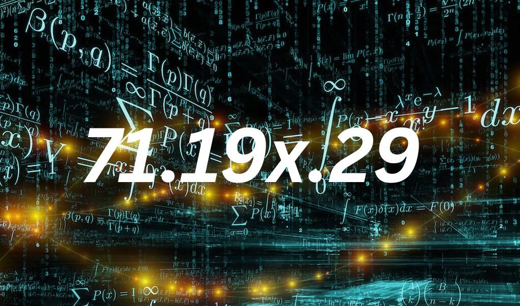 Possible Contexts Where 71.19x.29 Is Used