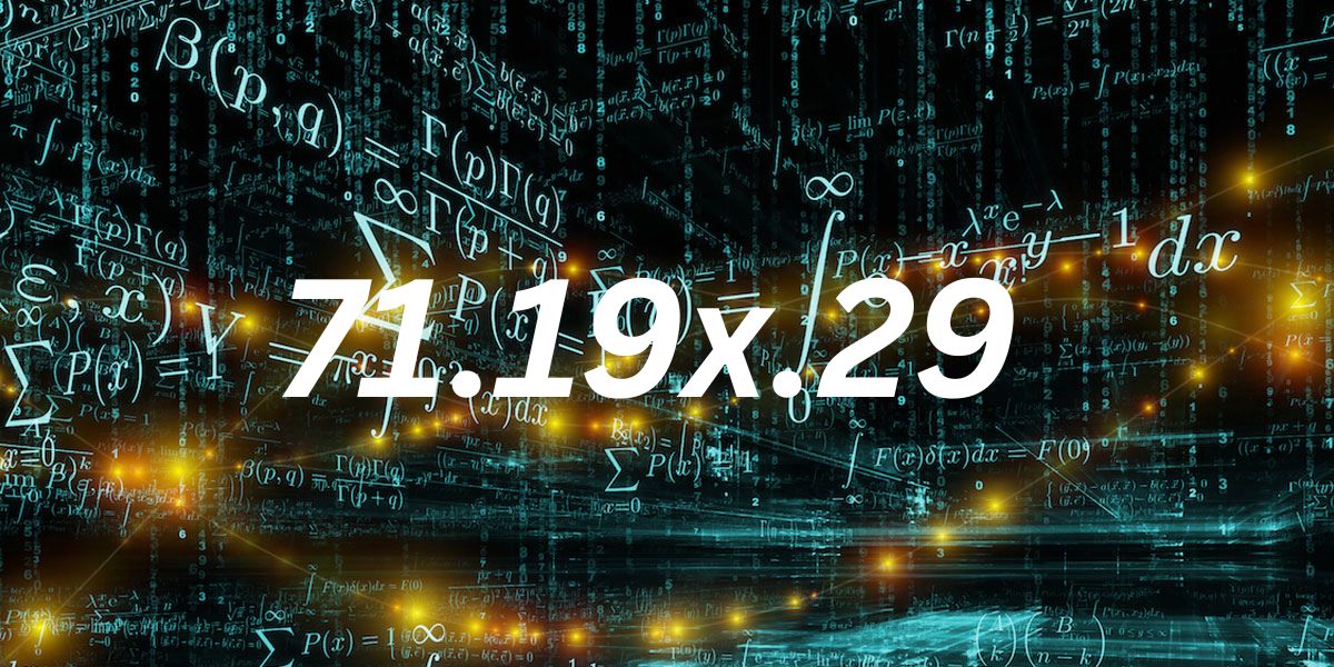 Possible Contexts Where 71.19x.29 Is Used